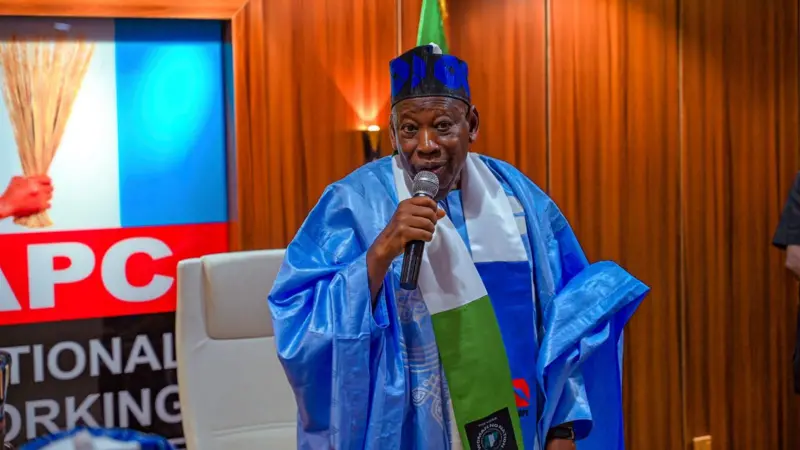 Ganduje denies joining NDC, calls defection posters fake
